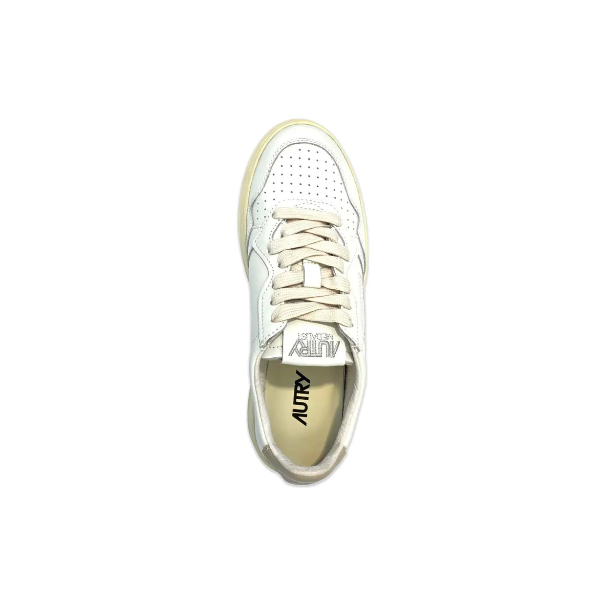 Autry Medalist Perforated Leather “White” (AULW LL27) (4)