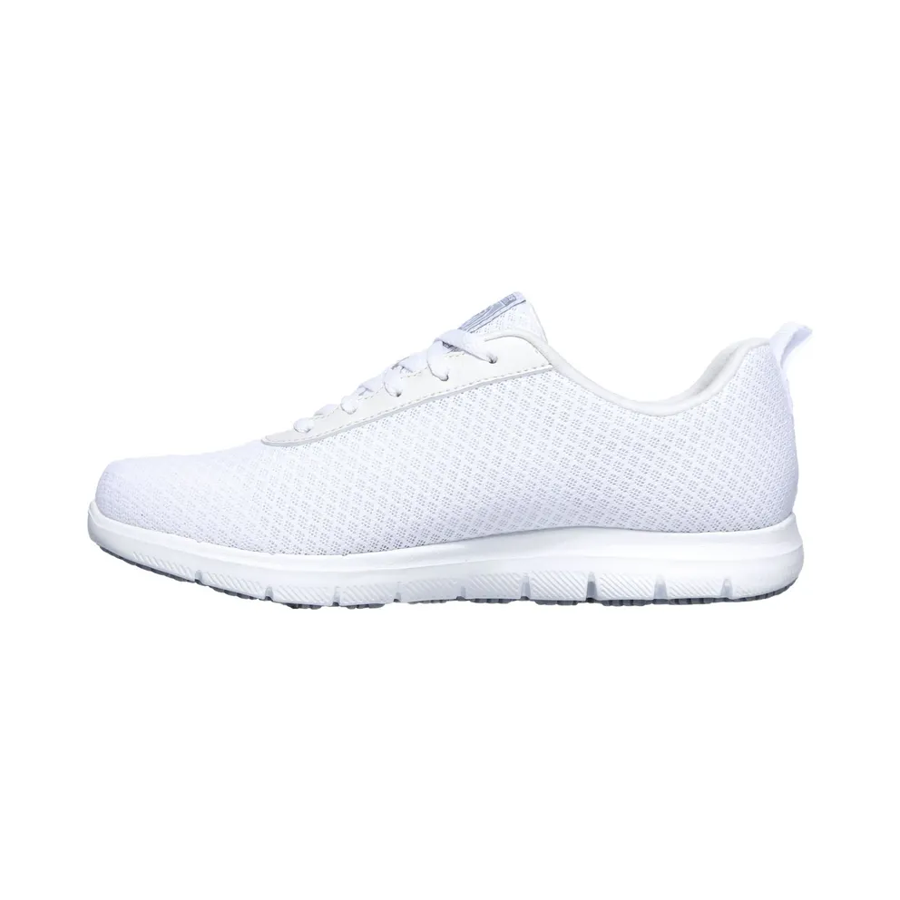 Skechers Work Slip-Resistant Relaxed Fit: Ghenter – Bronaugh Sneaker White