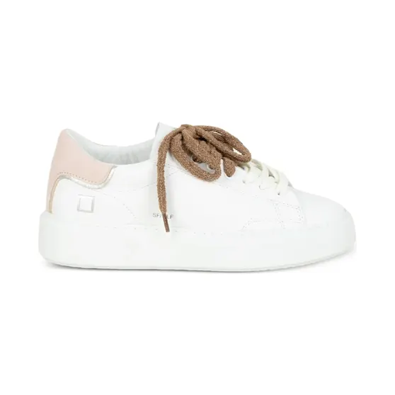 D.A.T.E. Sfera leren “White” (W441SFCASFERACALFWP)