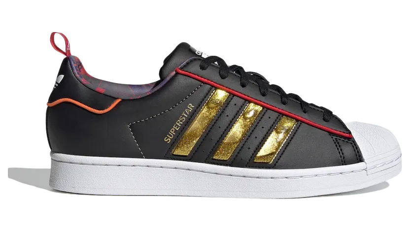 Adidas Superstar ‘Chinese New Year – Year Of The Ox Black’ Core Black/Gold Metallic/Scarlet (S24184)