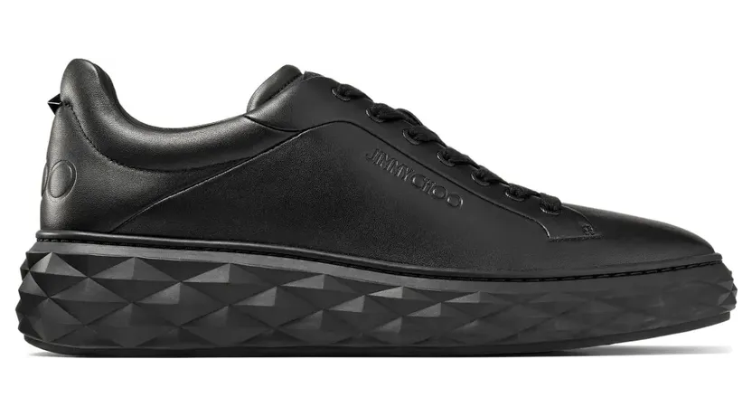 Jimmy Choo Diamond Maxi M II leren “Black” (DIAMONDMAXIMIIRXN)