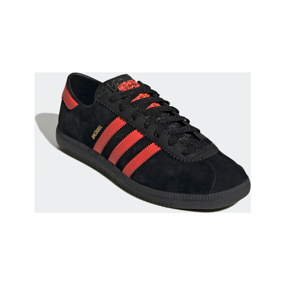 Adidas Brussels Core Black / Bright Red / Gold Metallic (GZ2044)