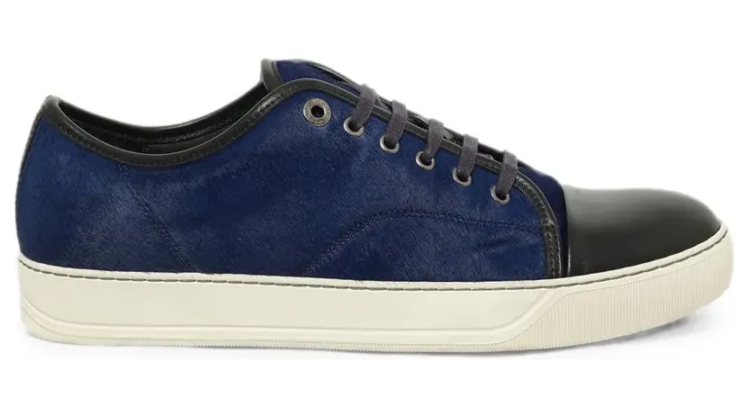 Lanvin leather-trim sneakers – Blauw (FMSKDBB1VEPO)
