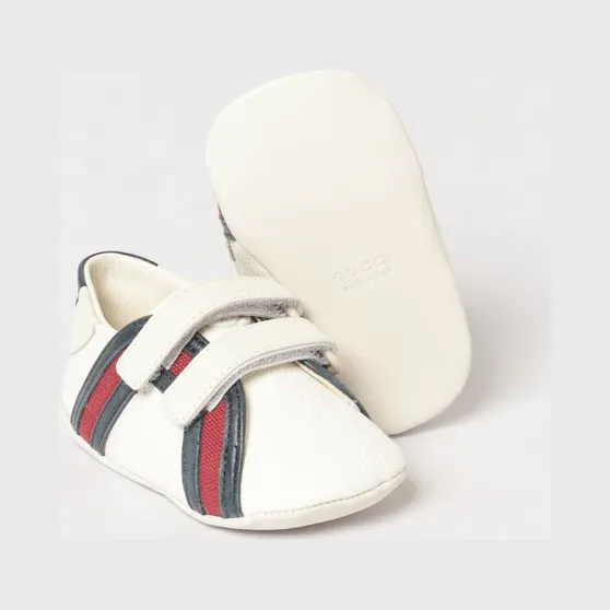 Gucci Web Sneakers in Canvas and Leather White (856586FAFMZ9161)