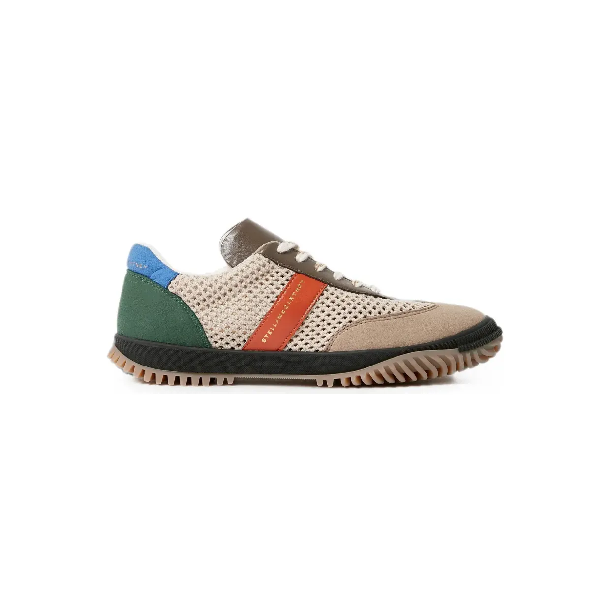 Stella McCartney Sneakers met mesh vlakken – Beige (810701E0032)