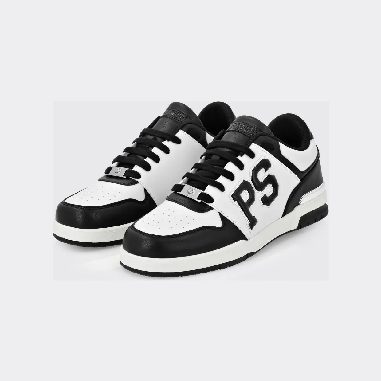 Plein Sport Leather Sneakers Black (SAESUSC0737STE003N02)