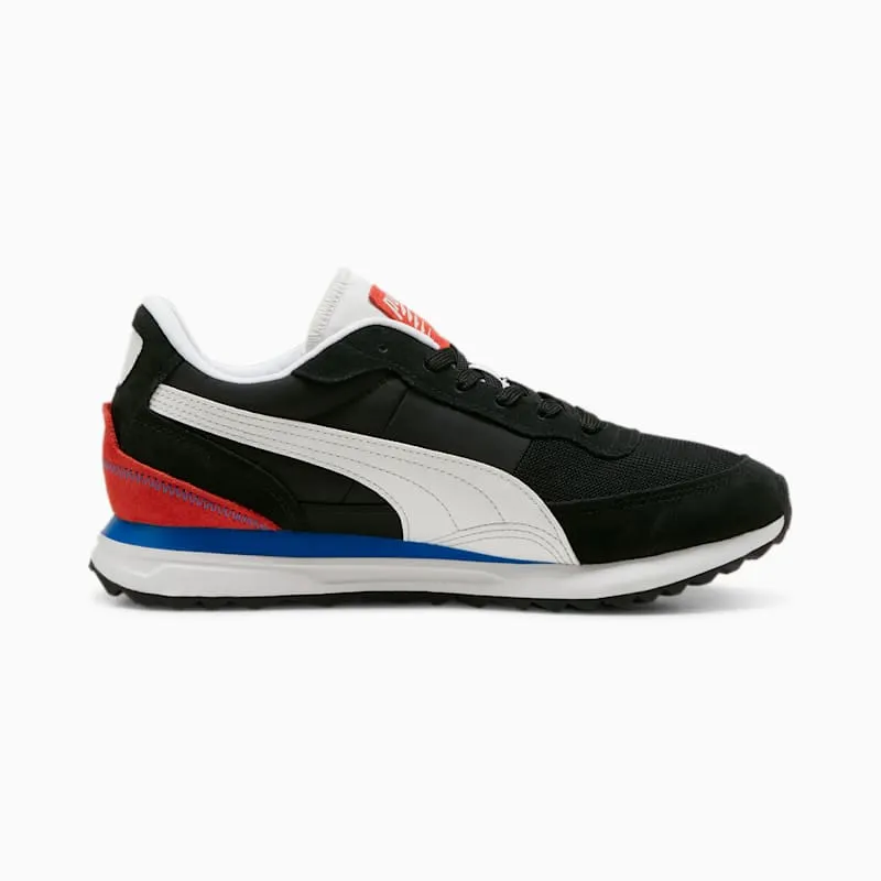 Puma Road Rider van suède White/Black – “Black” (397377-02)