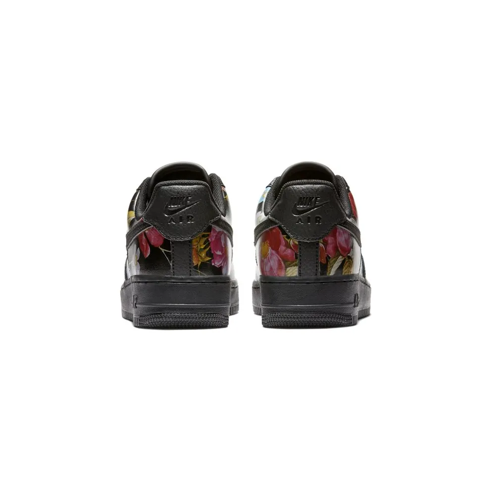 Nike Air Force 1 Low Black Floral (W) Black/Black-Black-Metallic Gold (AO1017-002)