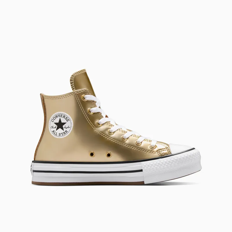 Converse Chuck Taylor All Star EVA Lift Platform Metallic Metallic Light Gold/White (A12606C)