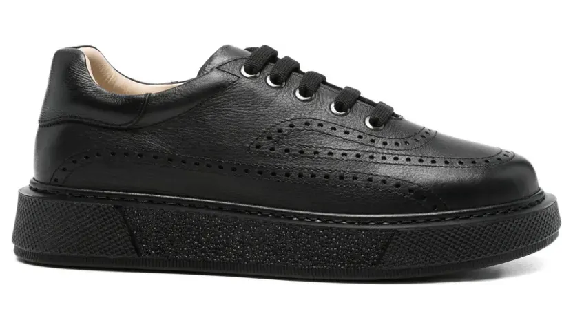Sergio Moretti Firenze Strukturierte mit Budapestermuster “Black” (657825211BLK)