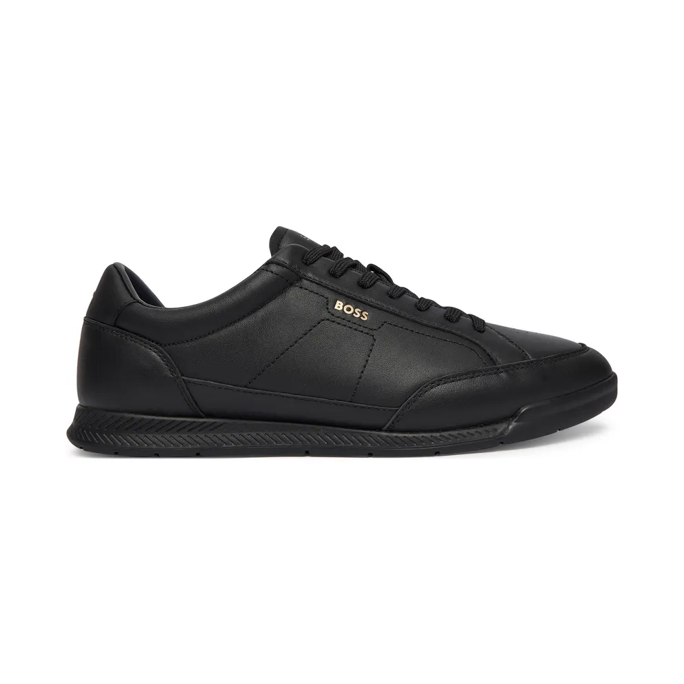 BOSS Leren with logo-reliëf – Blue (50552880)