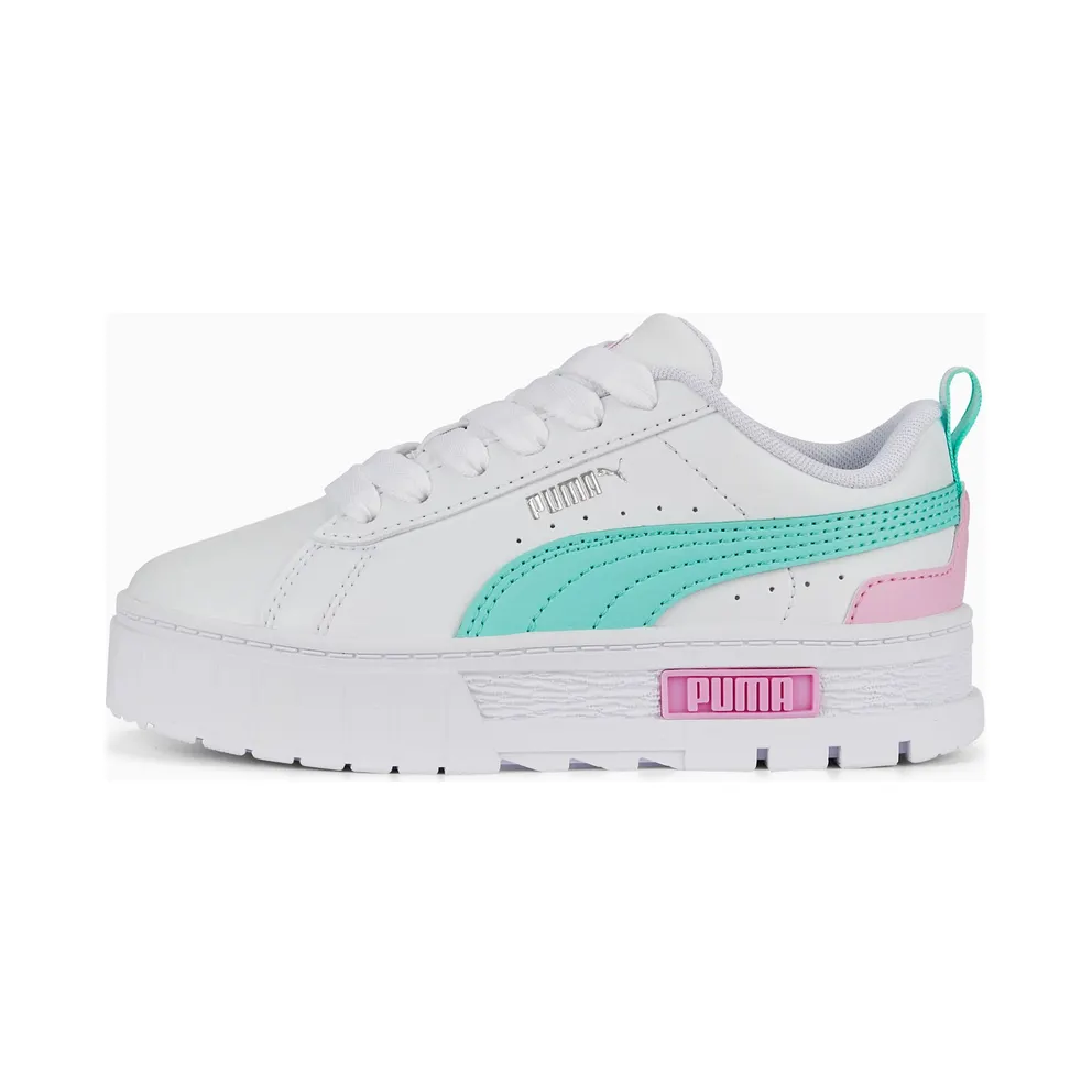 Puma Mayze Leather Kinder Weiß (384528-14)