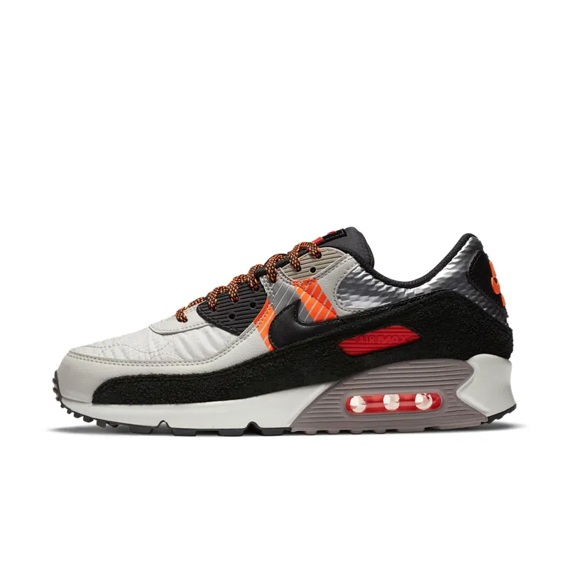 Nike Air Max 90 3M Pack Light Bone Light Bone/Black-Total Orange (CZ2975-001)