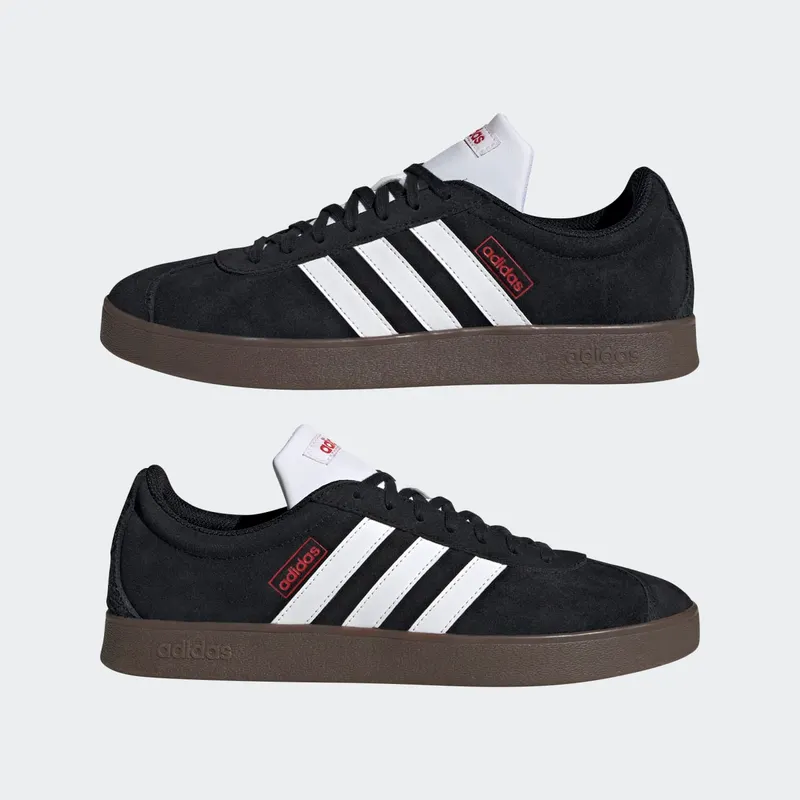 Adidas VL Court 2.0 Core Black / Cloud White / Better Scarlet (HQ1801)