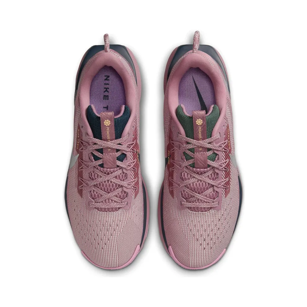 Nike React Pegasus Trail 5 Plum Dust Platinum Violet Beyond Pink Metallic Silver (DV3865-500)
