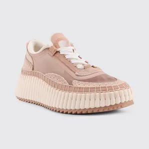 Chloé CHLOÉ Nama Mesh Nylon Sneakers Nude (CH26S579VN26Y)