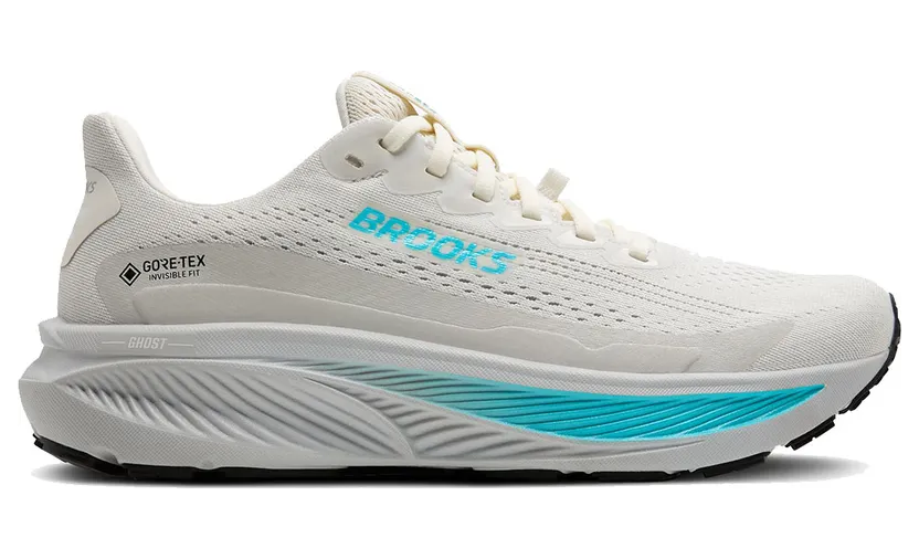 Brooks Ghost 17 GTX W Vrouwen Coconut / Oyster / Blue