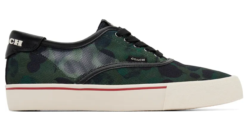 Coach 1941 Green Lace-Up Skate Shoes (CA277 R54)