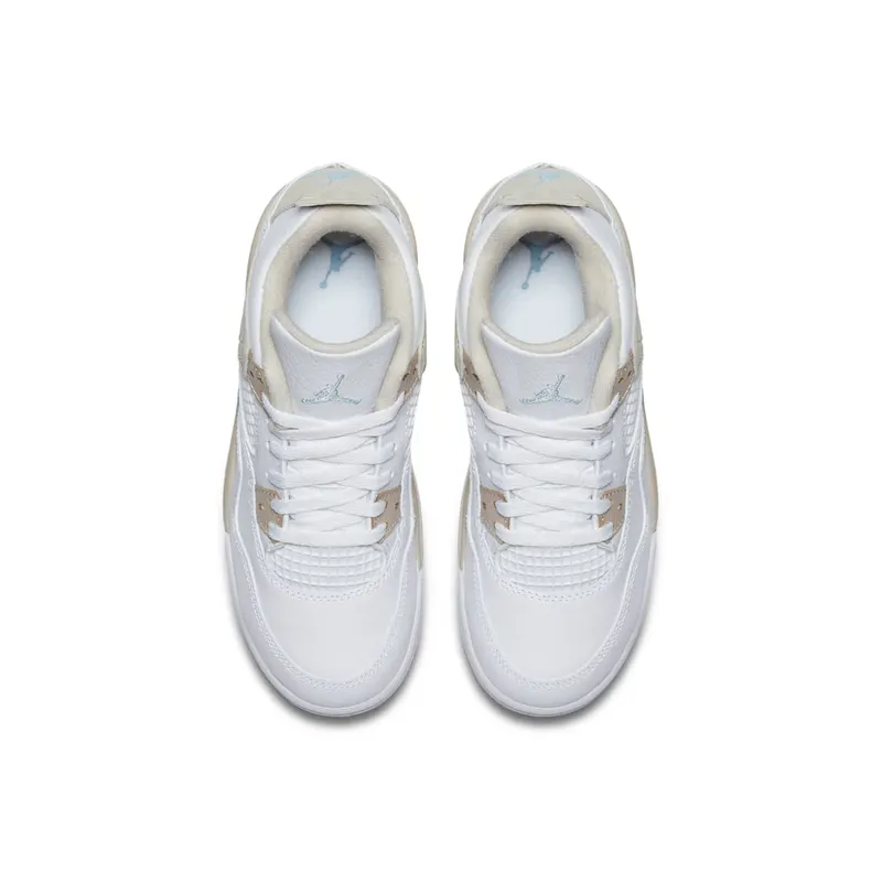 Jordan 4 Retro Sand 2017 (PS) White/Boarder Blue-Light Sand (487725-118)