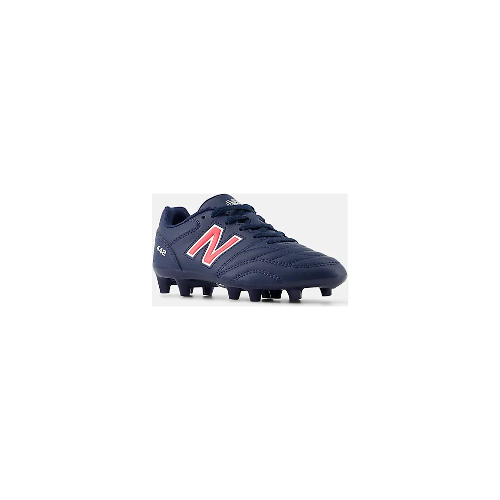 New Balance 442 Academy FG v2 Navy Silver Energy Red (JS43FMP2)