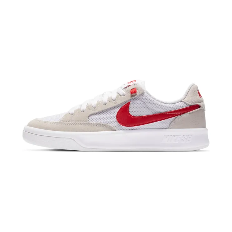 Nike SB Adversary Skateschoen – Wit “White / University Red” (CJ0887-105)