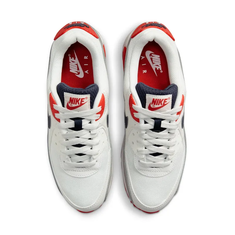 Nike Air Max 90 USA (2021) – “White / Red-navy” (DB0625-101)