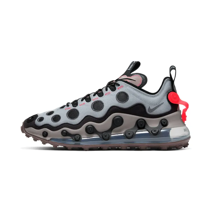 Nike Air Max 720 ISPA “Metallic Silver / Black / Flash Crimson” (CQ6278-001)