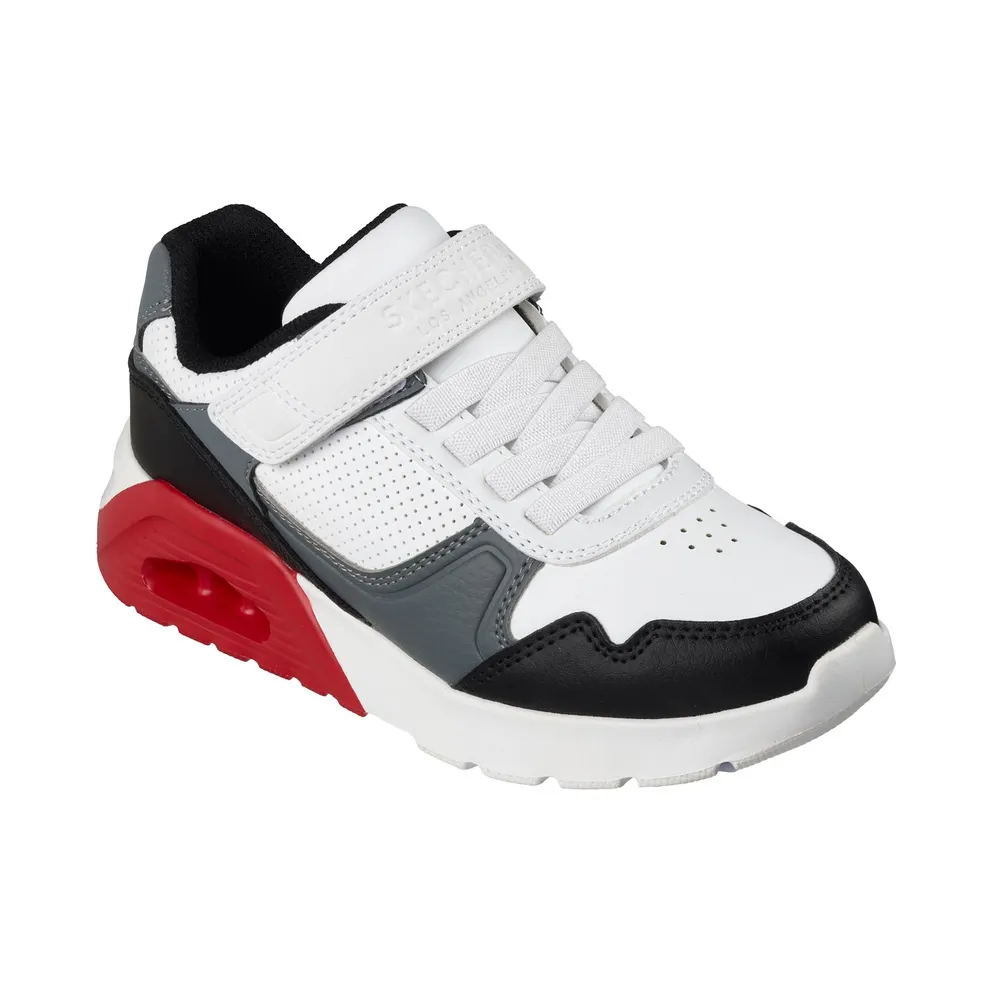 Skechers UNO Lite 2.0 – Pillar Duo Sneaker Wht/Black/Red