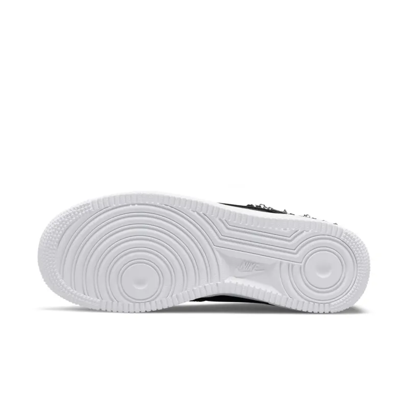 Nike Air Force 1 Low LX Black Pendant (W) – “Black / White / Metallic Silver” (DD1525-001)