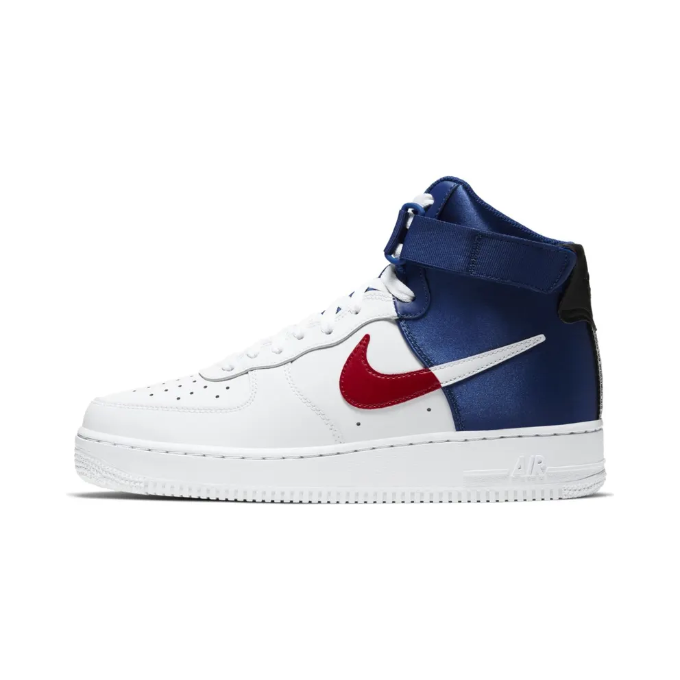Nike Air Force 1 ’07 High Clippers White/Rush Blue/University Red (BQ4591-102)