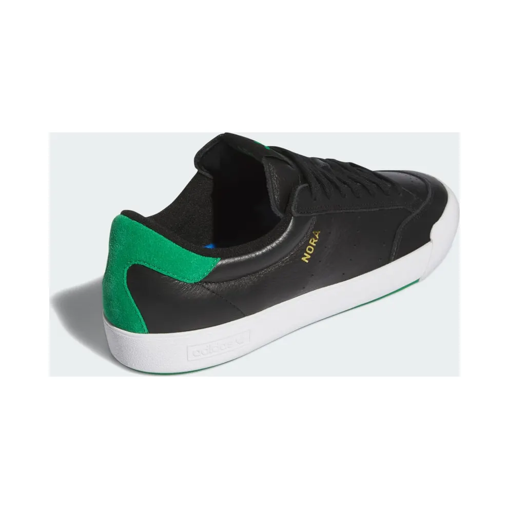 Adidas Nora Signature Skateboarding Shoes Core Black / Green / Cloud White (IF2070)
