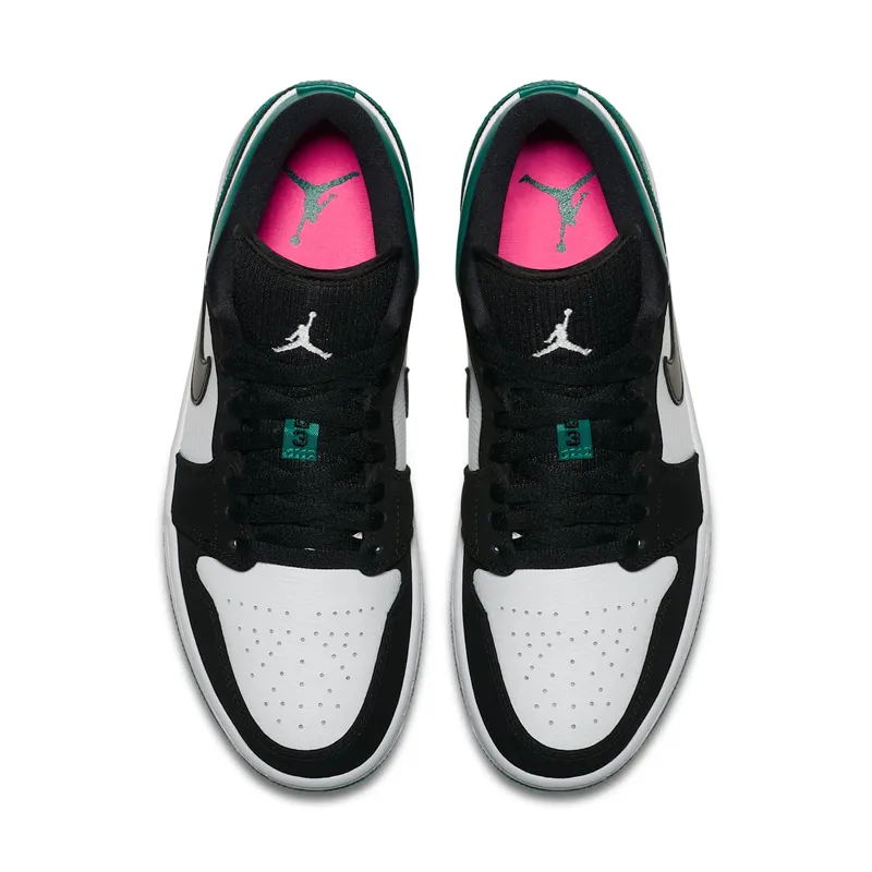 Jordan 1 Low White Black Mystic Green White/Black-Mystic Green (553558-113)