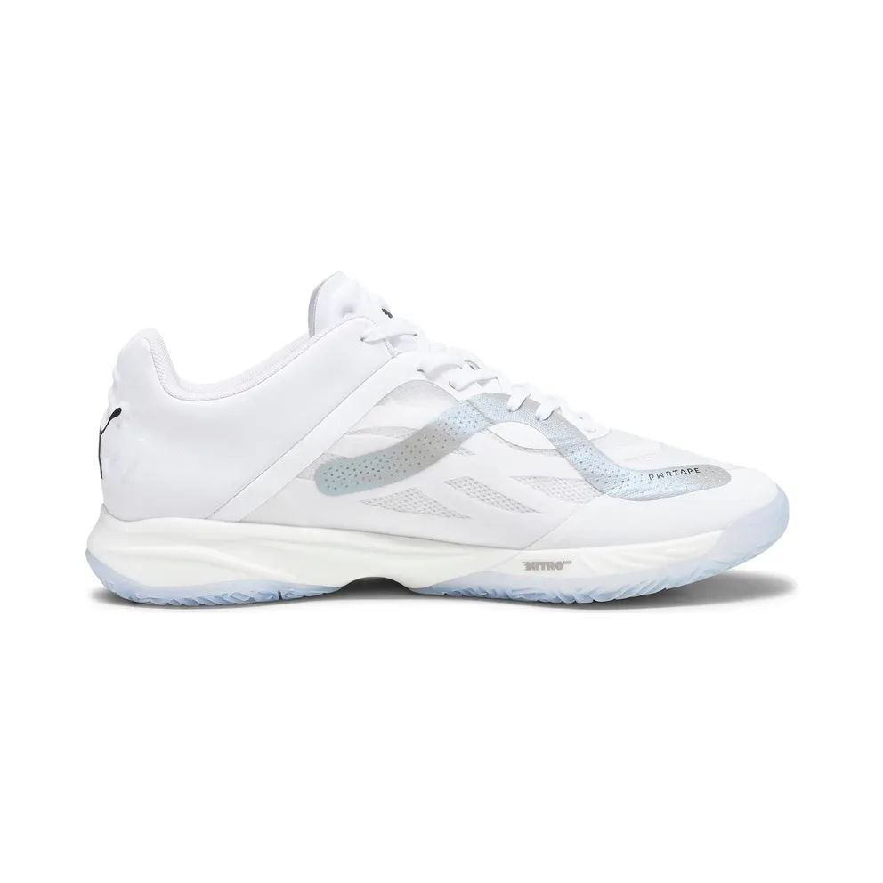 Puma Accelerate NITRO SQD Indoor Shoes White/Black/Grey (107293-03)