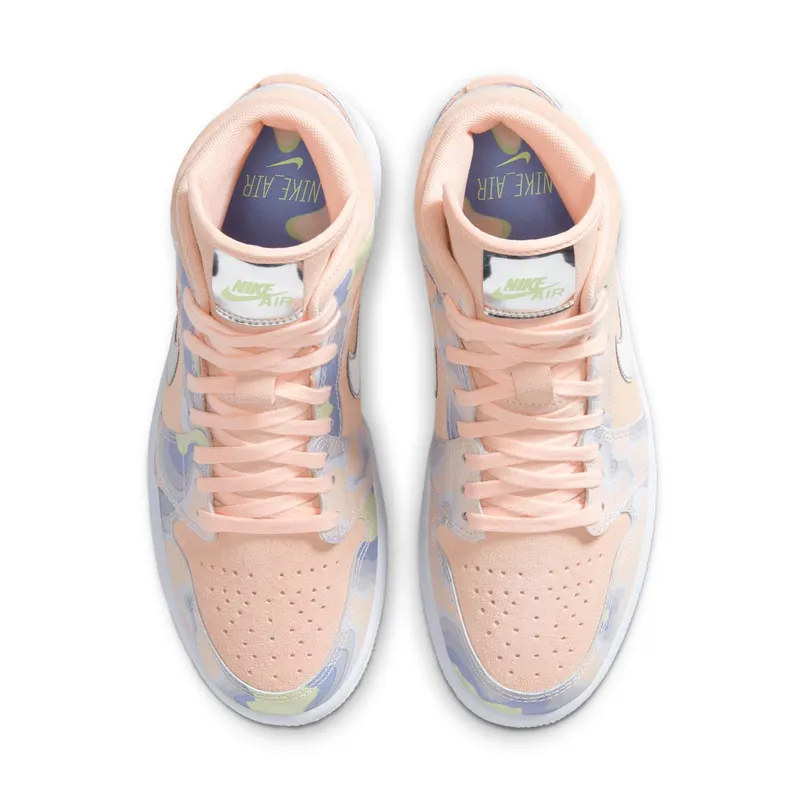 Jordan 1 Mid SE P(HER)SPECTIVE (W) Washed Coral/Chrome-Light Whistle (CW6008-600)