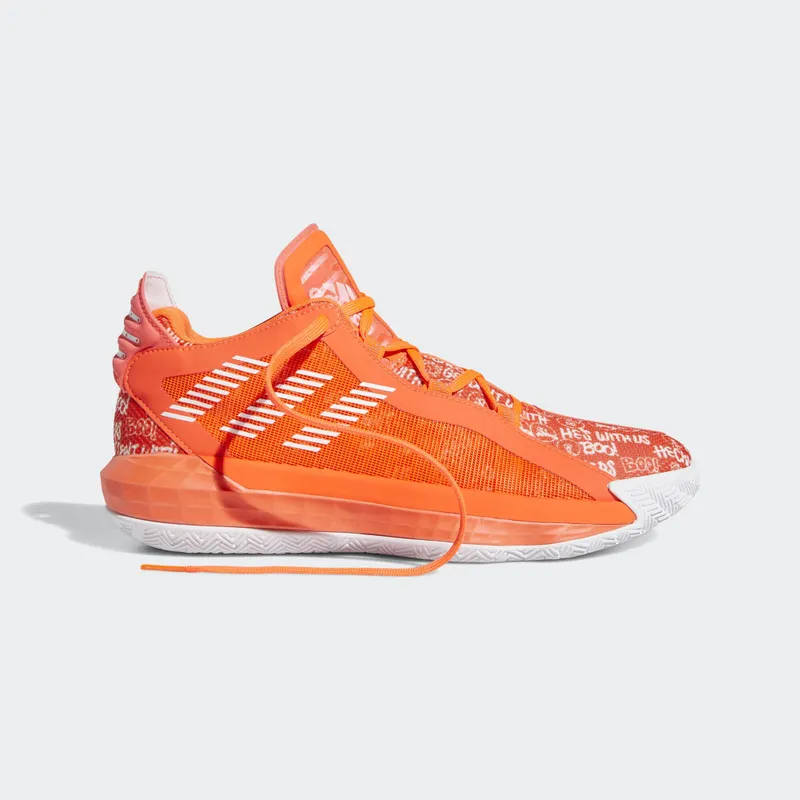 adidas Dame 6 Solar Red White Solar Red/Cloud White/Solar Red (FU6808)