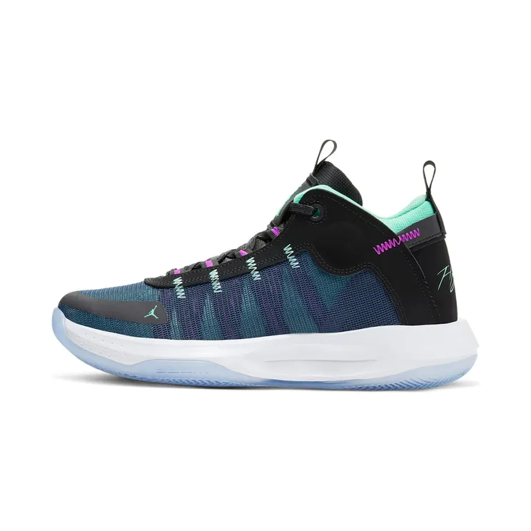 Jordan Jumpman 2020 “Black / Blue Void / Hyper Violet / Green Glow” (BQ3449-005)