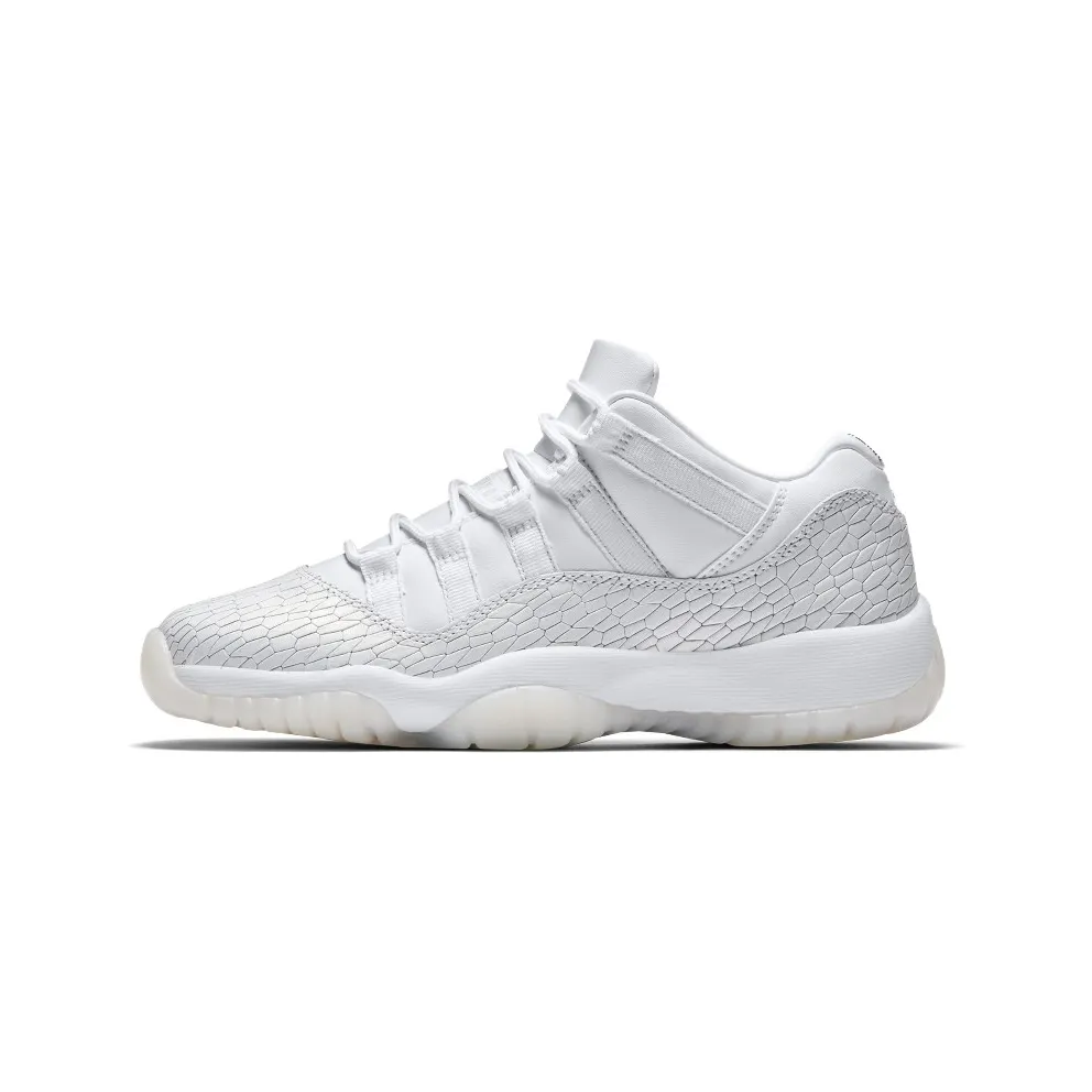 Jordan 11 Retro Low Heiress Pure Platinum (GS) White/White-Pure Platinum (897331-100)