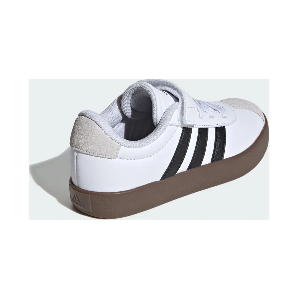 Adidas VL Court 3.0 Skateboard Shoes Kids Cloud White / Core Black / Grey One (ID9155)