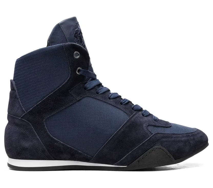 Versace High-top Greek Key Navy sneakers – Blauw (DSU6442D4CTG)