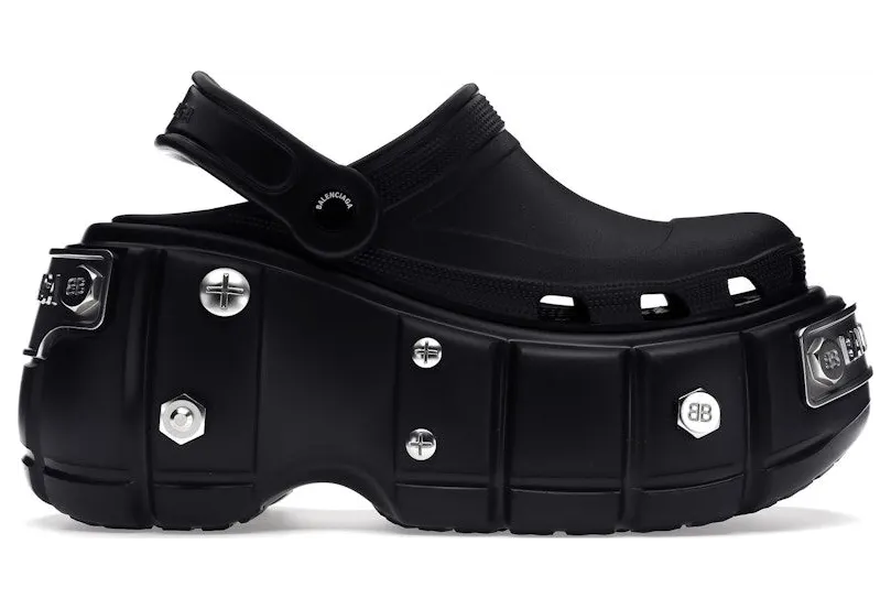 Balenciaga x Crocs Hardcrocs Sandal Black (687397W1S8N1081)
