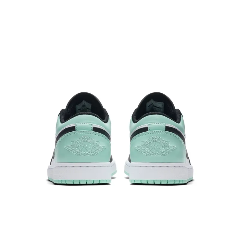 Jordan 1 Low Emerald Toe White/Emerald Rise-Black (553558-117)