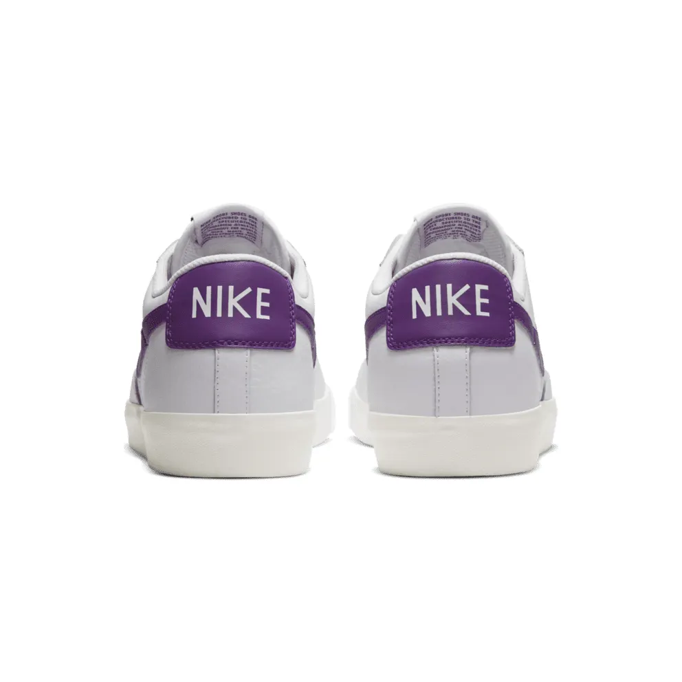 Nike Blazer Low Leather White Purple White/Voltage Purple-Sail (CI6377-103)