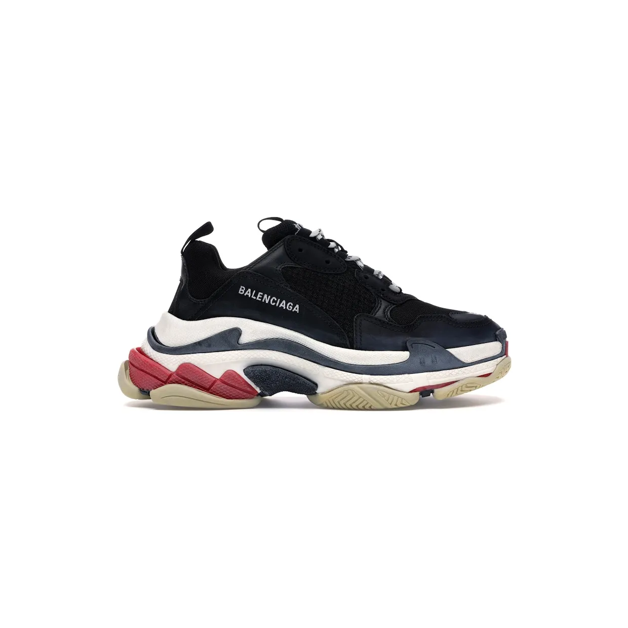 Balenciaga Triple S Black White Red (2018 Reissue) (533882W09O11000) (2)