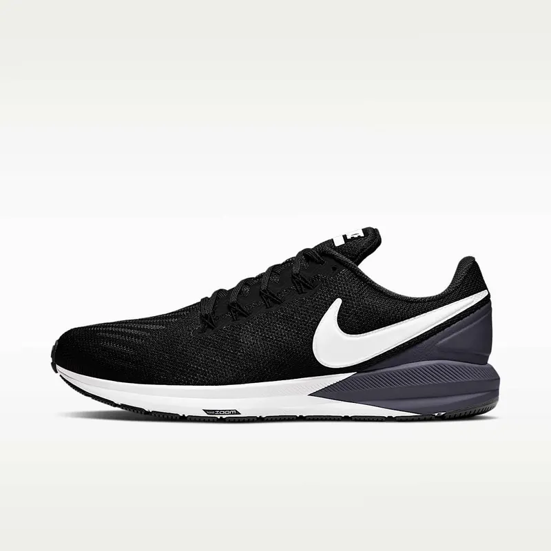 Nike Air Zoom Structure 22 Black Black Gridiron White (AA1636-002)
