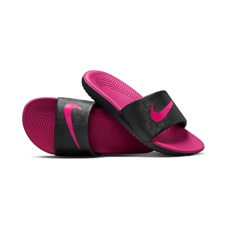Nike Kawa Slide “Black / Vivid Pink” (DD8519-001)
