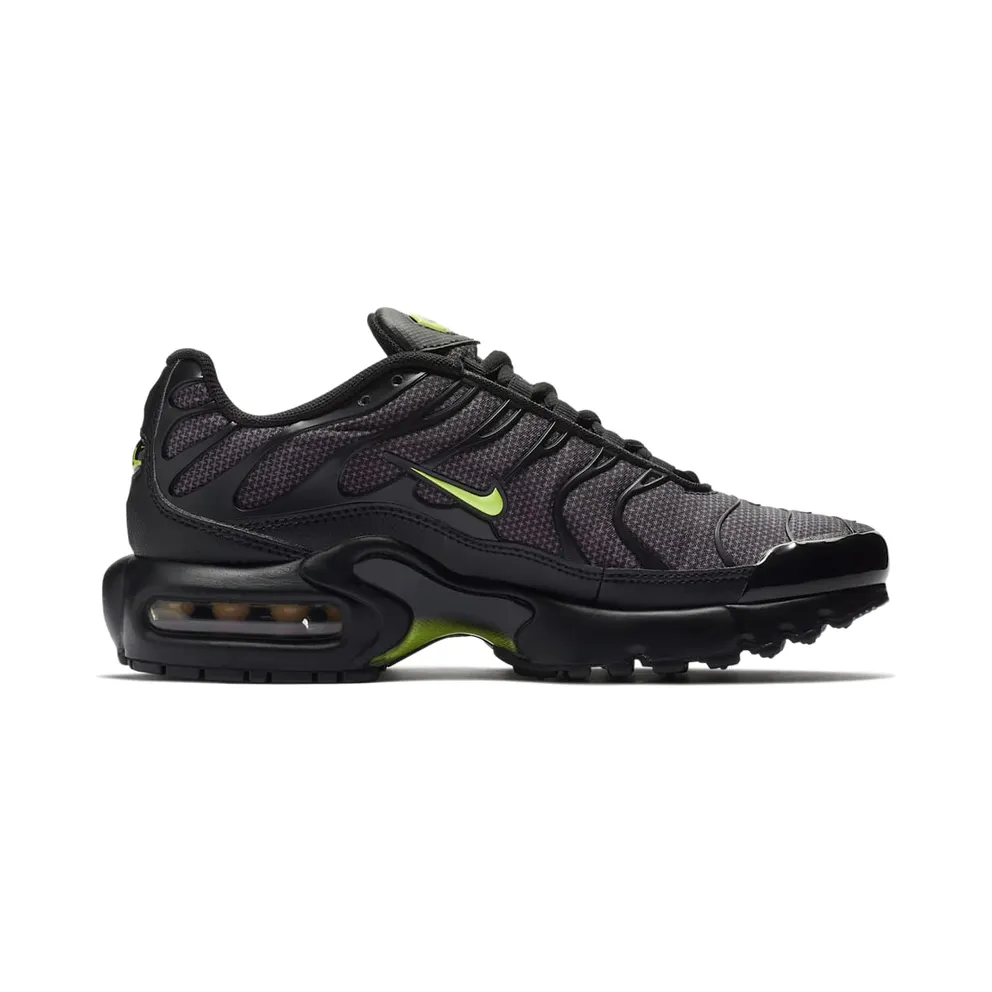 Nike Air Max Plus Black Volt Glow (GS) Black/Volt Glow-Wolf Grey (AO5435-002)