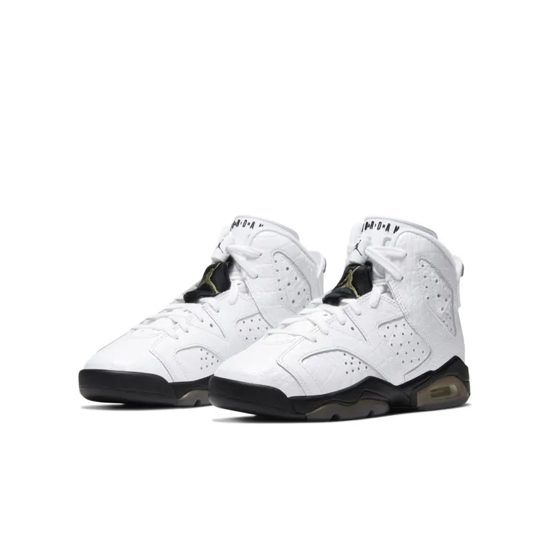 Jordan 6 Retro Alligator (GS) Neutral Grey/Black-White (384665-110)