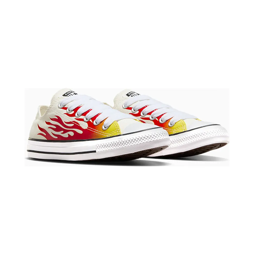 Converse Chuck Taylor All Star Flames Egret/enamel Red/fresh Yellow – “Meerkleurig” (A09889C)