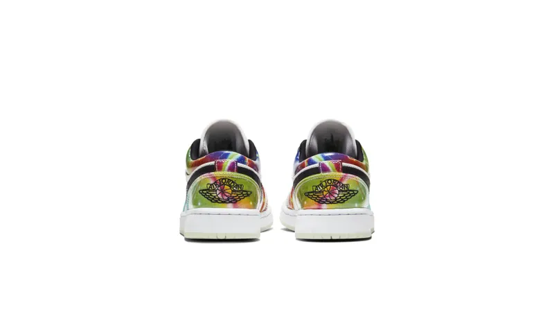 Jordan 1 Low Galaxy (W) Black/Multi-Color-White (CW7310-909)