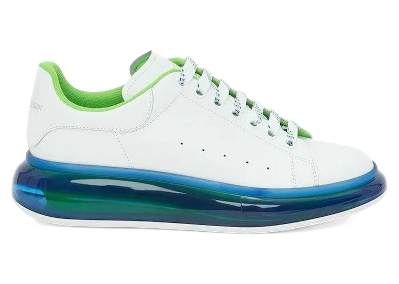 Alexander McQueen Oversized Transparent Sole White Blue (662657 WHYBY 9467)